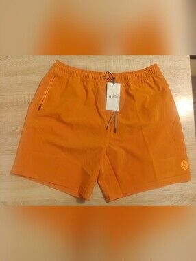 Stio Men's Orange Athletic Shorts Size L